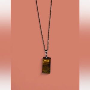 Tiger’s Eye Faceted Necklace | Natural Crystal | Brand New | OBO